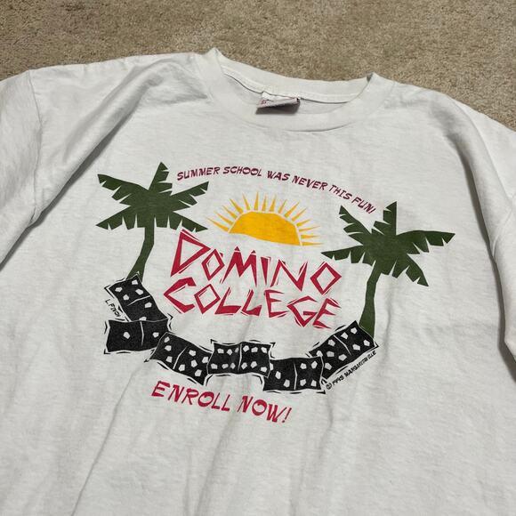 Vintage 1995 Jimmy Buffett “Domino College” Tour T-Shirt XL - Picture 3 of 7